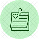 Amor Nota Mensagem Ícone