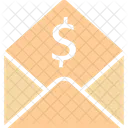 Bill Dollar Envelope Icon