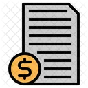 Bill Paper Document Icon