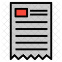 Bill List Paper Icon