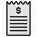 Bill Reciept Payment Icon