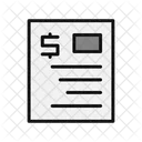 Bill Invoice Document Icon