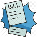 Bill Invoice Cut Icon