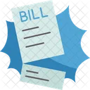 Bill Invoice Cut Icon