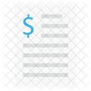 Bill Cheque Payment Icon