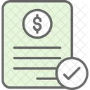 Bill Check Document Icon
