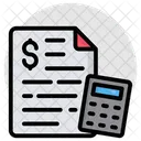 Bill Calculation Invoice Receipt Icon