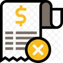 Bill cancel  Icon