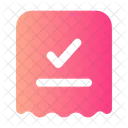 Bill Check Bill Payment Payment Receipt Icon
