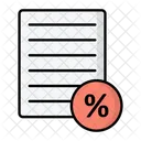 Invoice Discount Shopping Icon