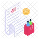 Shopping Bill Bill Discounting Shopping Invoice Icon