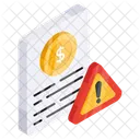 Bill error  Icon