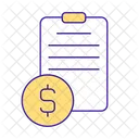 Bill For Services And Products Icon
