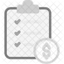 Bill Check Restaurant Icon