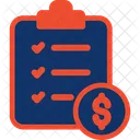 Bill Check Restaurant Icon