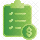 Bill Check Restaurant Icon