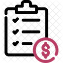 Bill Check Restaurant Icon