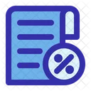 Discount Tax Invoice Icon