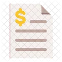 Bill Receipt Invoice Icon