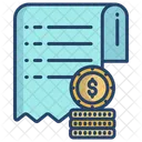 Bill Reciept Dollar Icon