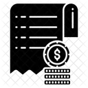 Bill Reciept Dollar Icon