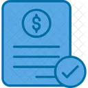 Bill Check Document Icon