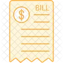 Bill Invoice Receipt Icono