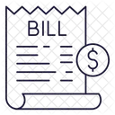 청구서 영수증  아이콘
