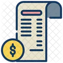 Receipt Bill Money Icon