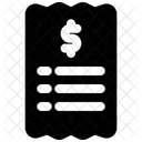 Bill Receipt  Icon