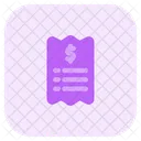 Bill Receipt  Icon