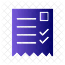 Bill Receipt  Icon