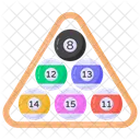 Spielballe Billardkugeln Poolballe Symbol