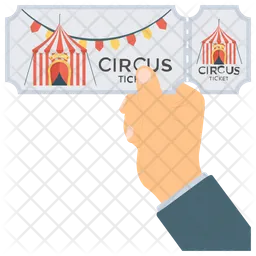 Billet de cirque  Icône