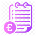 Billet en euros  Icône