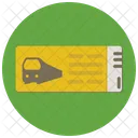 Tren Billete Documento Icon