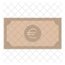 Billete Euro Dinero Icono