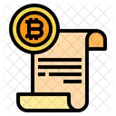 Billete Bitcoin Icon