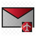 Correo Avion Mensaje Icono