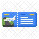 Billete de avión  Icono