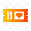 Billete De San Valentin Billete Viaje Icon