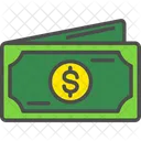 Billete De Dolar Nota Dolar Icon