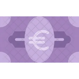 Billete de euro  Icono