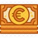 Euro Bill Billete Icono