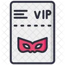 Billete Vip Fiesta Icon