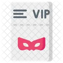 Billete Vip Fiesta Icono