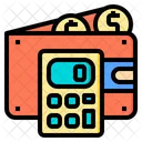 Billetera Herramientas De Calculadora Cuenta Icono