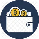 Billetera Billetera Bitcoin Dinero Icono