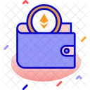 Billetera Ethereum Billetera Ethereum Icono