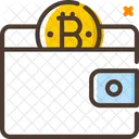 Bitcoin En Bolso Billetera Bitcoin Billetera Icono